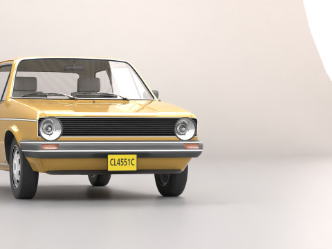 Old Hatchback Golf 3D Модель