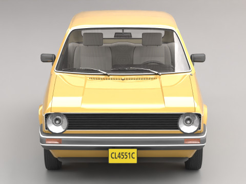 Old Hatchback Golf 3D Модель