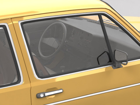 Old Hatchback Golf 3D Модель
