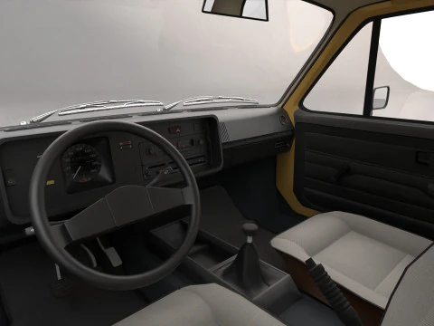 Old Hatchback Golf 3D Model