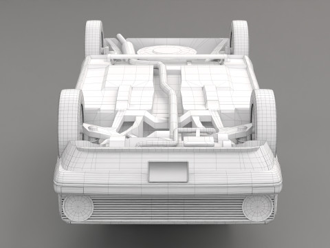 Old Hatchback Golf 3D Модель