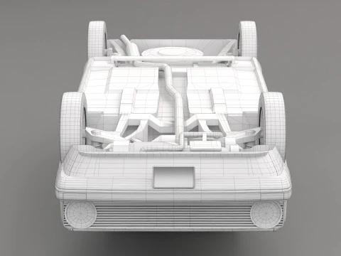 Old Hatchback Golf 3D Model