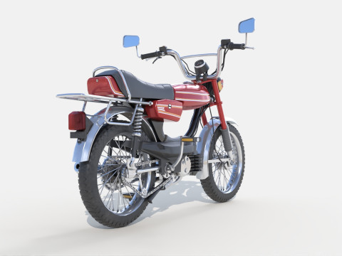 Moped Gameready Rigged Modelo 3D