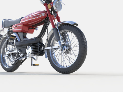 Moped Gameready Rigged Modelo 3D