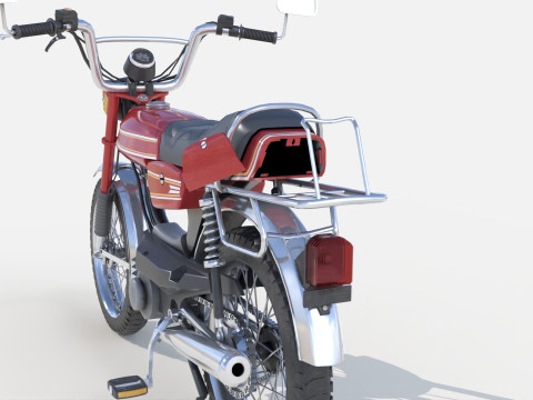 Moped Gameready Rigged Modelo 3D