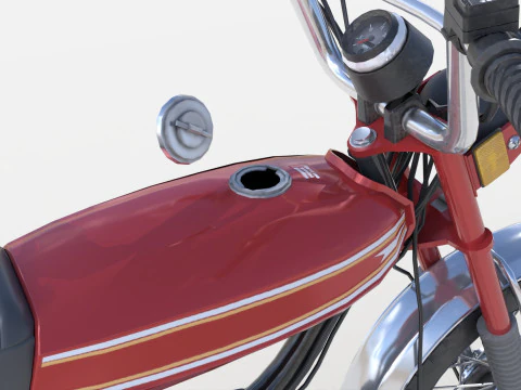Moped Gameready Rigged 3D Model