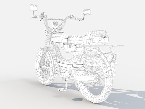 Moped Gameready Rigged Modelo 3D