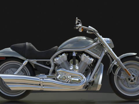 Harley Davidson V-Rod VRSC Gameready 3Dモデル