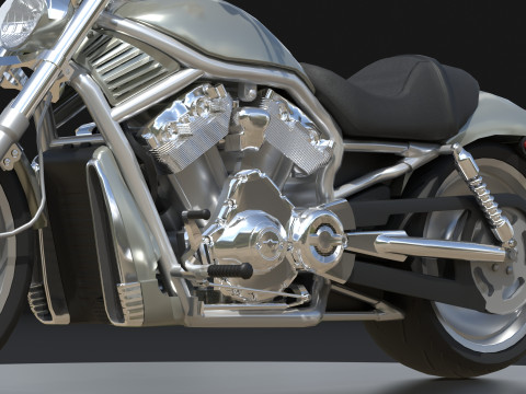 Harley Davidson V-Rod VRSC Gameready 3Dモデル