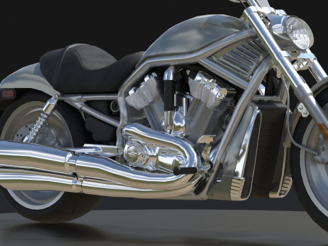 Harley Davidson V-Rod VRSC Gameready 3Dモデル