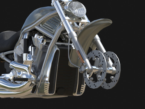 Harley Davidson V-Rod VRSC Gameready 3Dモデル