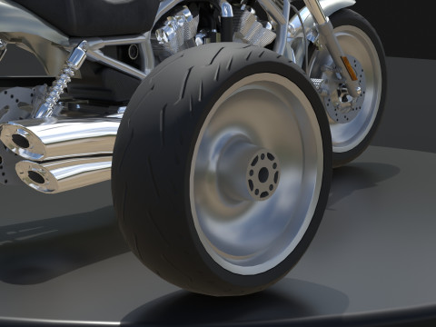 Harley Davidson V-Rod VRSC Gameready 3Dモデル
