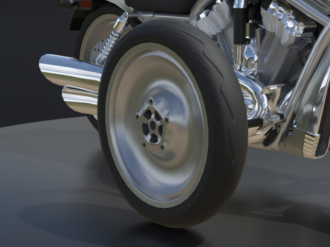 Harley Davidson V-Rod VRSC Gameready 3Dモデル