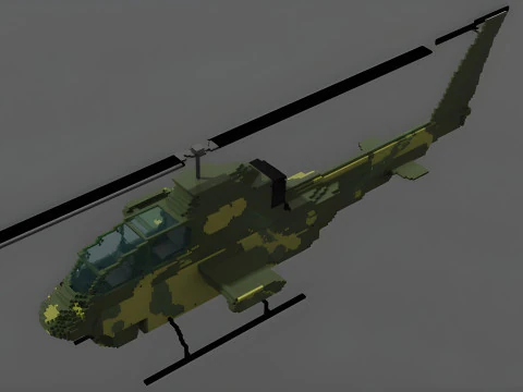 AH 1 cobra voxel 3D Model