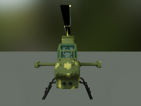 AH 1 cobra voxel Modèle 3D