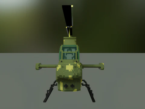 AH 1 cobra voxel 3D Model