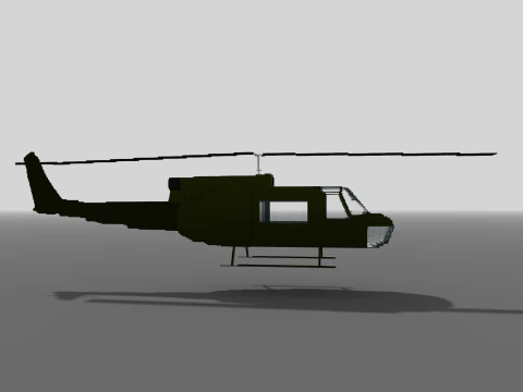 UH 1 voxel 3D Model