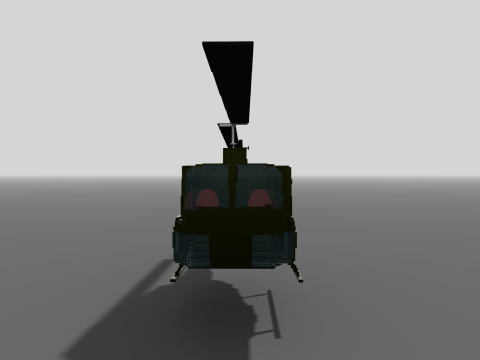 UH 1 voxel Modelo 3D