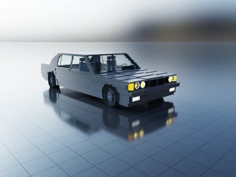 Car e32 voxel 3D Model