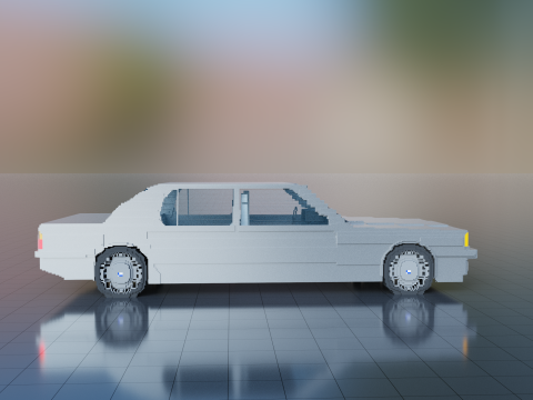 Car e32 voxel 3D Model
