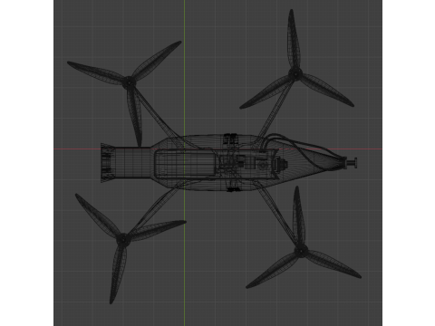 FPV Drone armed with a charge up to pg 7 3Dモデル