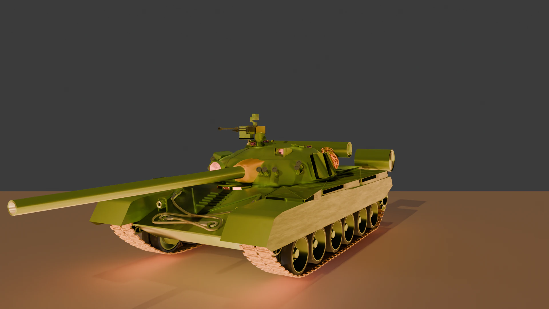 T 80 B low poly model Low-poly 3D Model .c4d .max .obj .3ds .fbx .stl .blend 