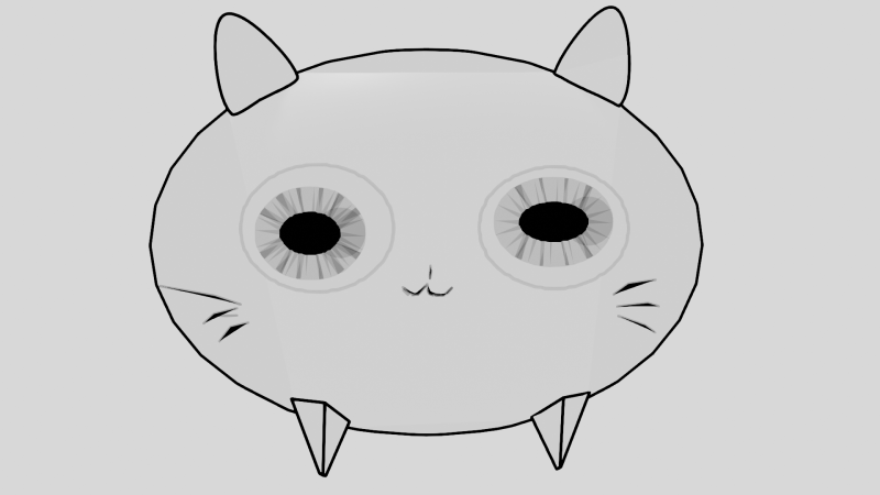 Cartoon cat 3D Model .c4d .max .obj .3ds .fbx .stl .blend 