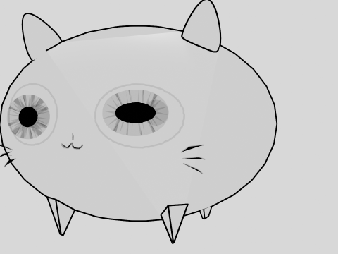 Cartoon cat 3D Model