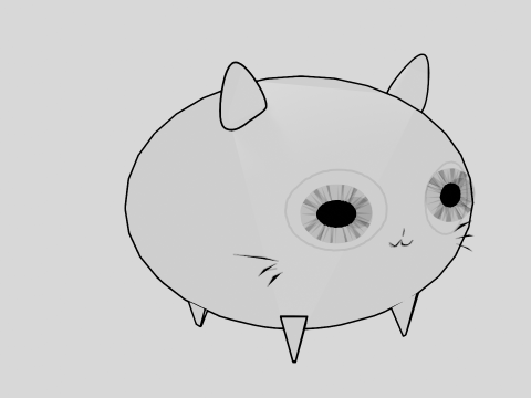 Cartoon cat 3D Model