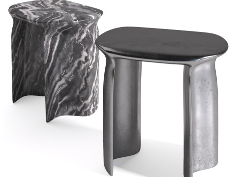 New Wave Side tables by Lukas Cober 3D 模型