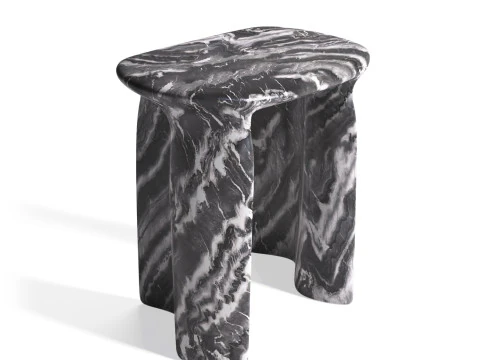New Wave Side tables by Lukas Cober 3D Model
