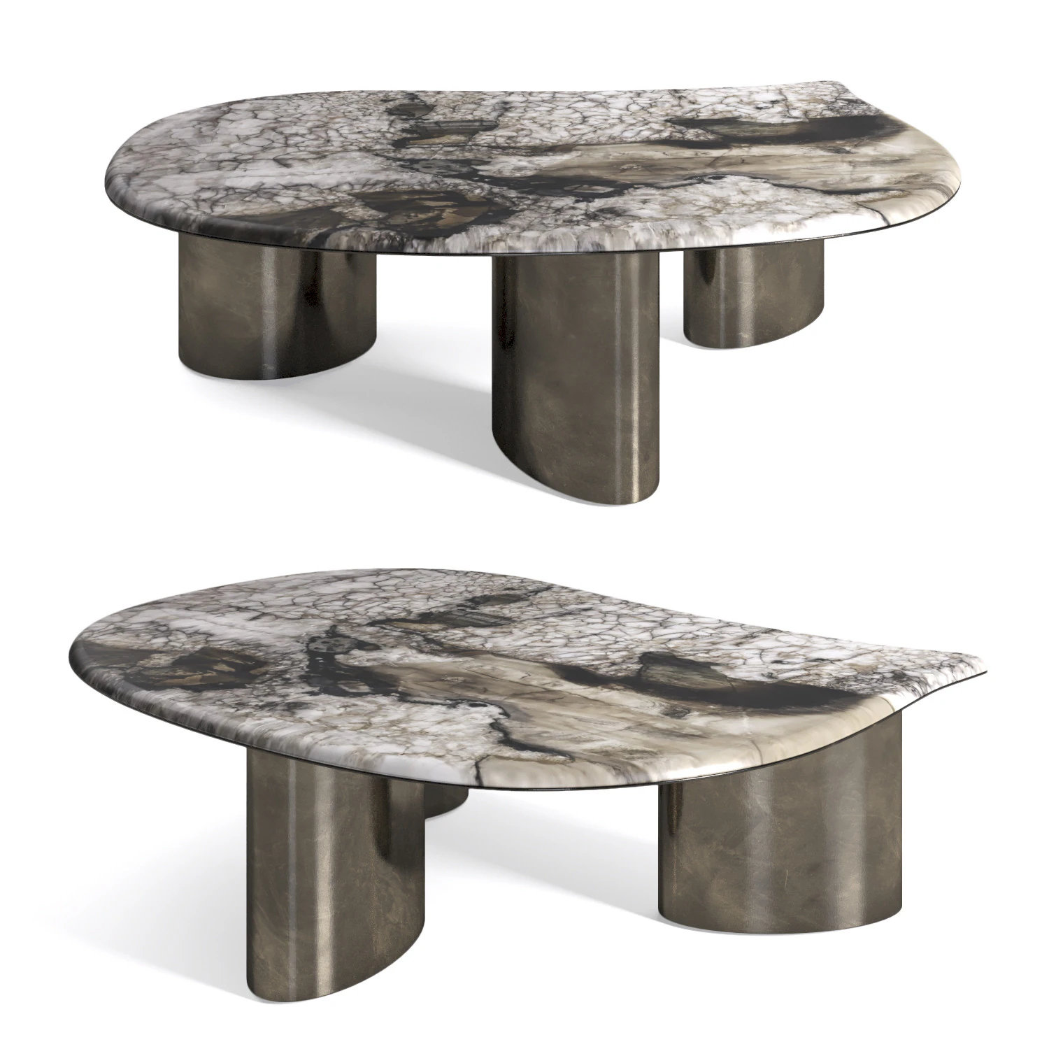 Teshima coffee table by Gianluca Pacchioni 3D Model .c4d .max .obj .3ds .fbx .stl .blend 