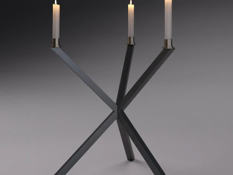 Tripod Candleholder by NEB 3D Model