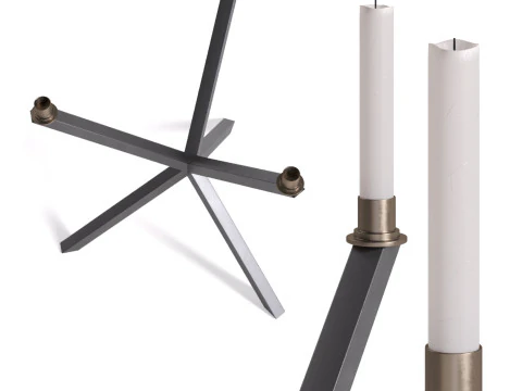 Tripod Candleholder by NEB 3D Model