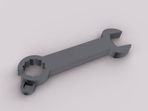 Wrench Keychain 3Dプリントモデル