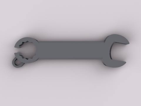 Wrench Keychain 3D Print Model