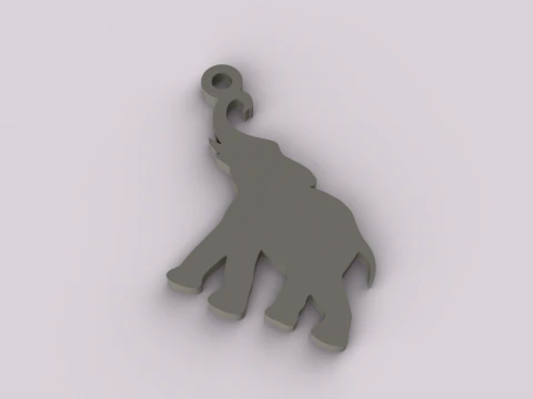 Safari Theme Keychain 3D Print Model