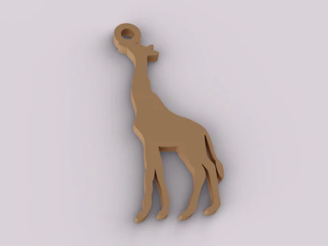 Safari Theme Keychain 3D Print Model
