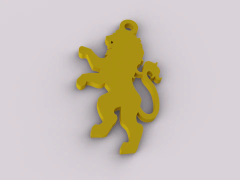 Safari Theme Keychain 3D Print Model