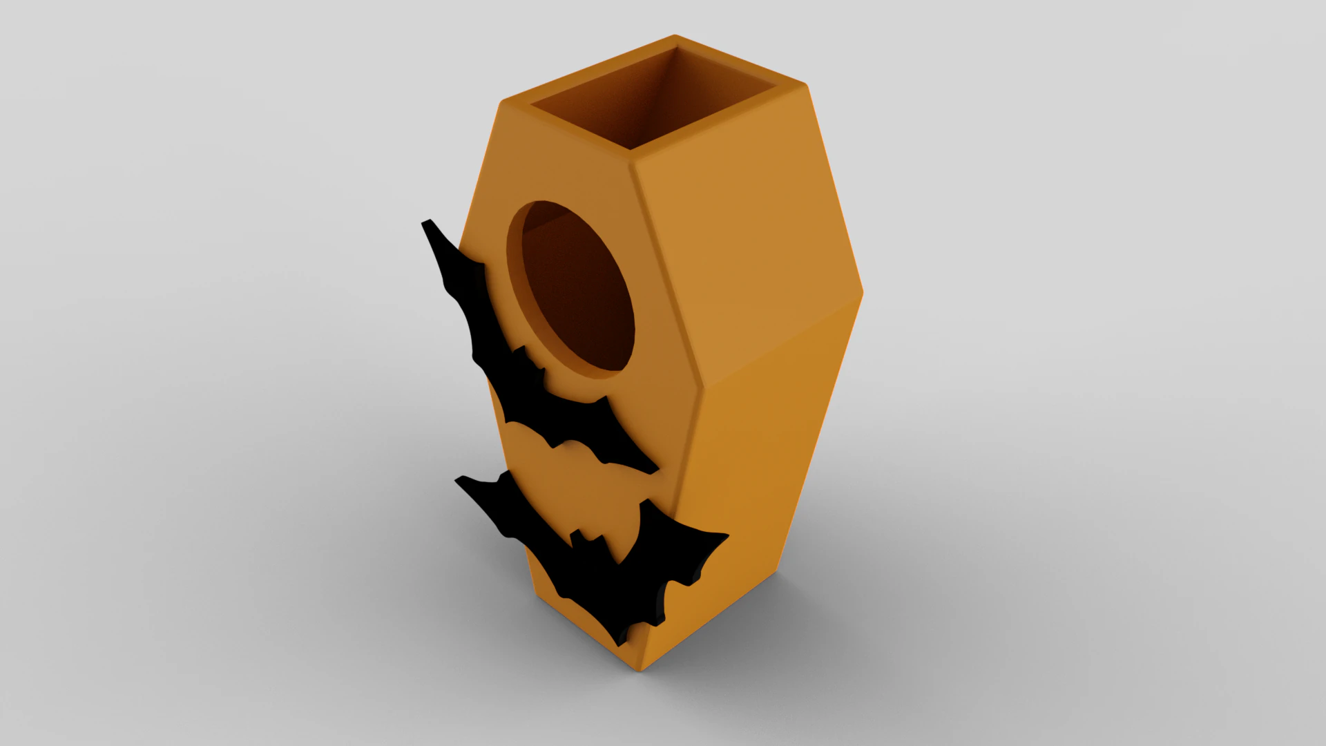 Halloween Themed Pen Holder 3D Print Model .c4d .max .obj .3ds .fbx .stl .blend 
