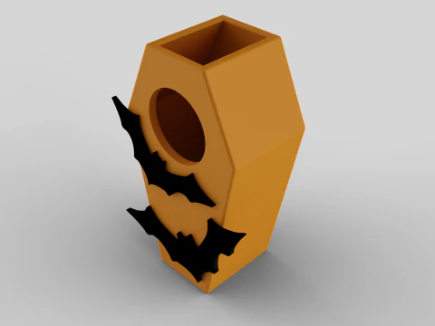 Porta-canetas com tema de Halloween Modelo de Impressão 3D
