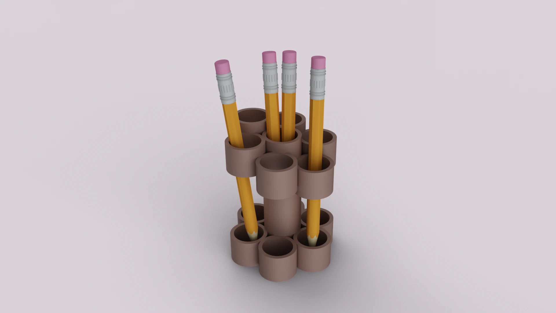 Decorative Pen Holder 3D Print Model .c4d .max .obj .3ds .fbx .stl .blend