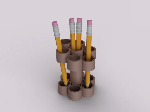 Dekoratif Kalemlik 3D Baskı Modeli