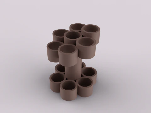 Decorative Pen Holder 3D Print Model