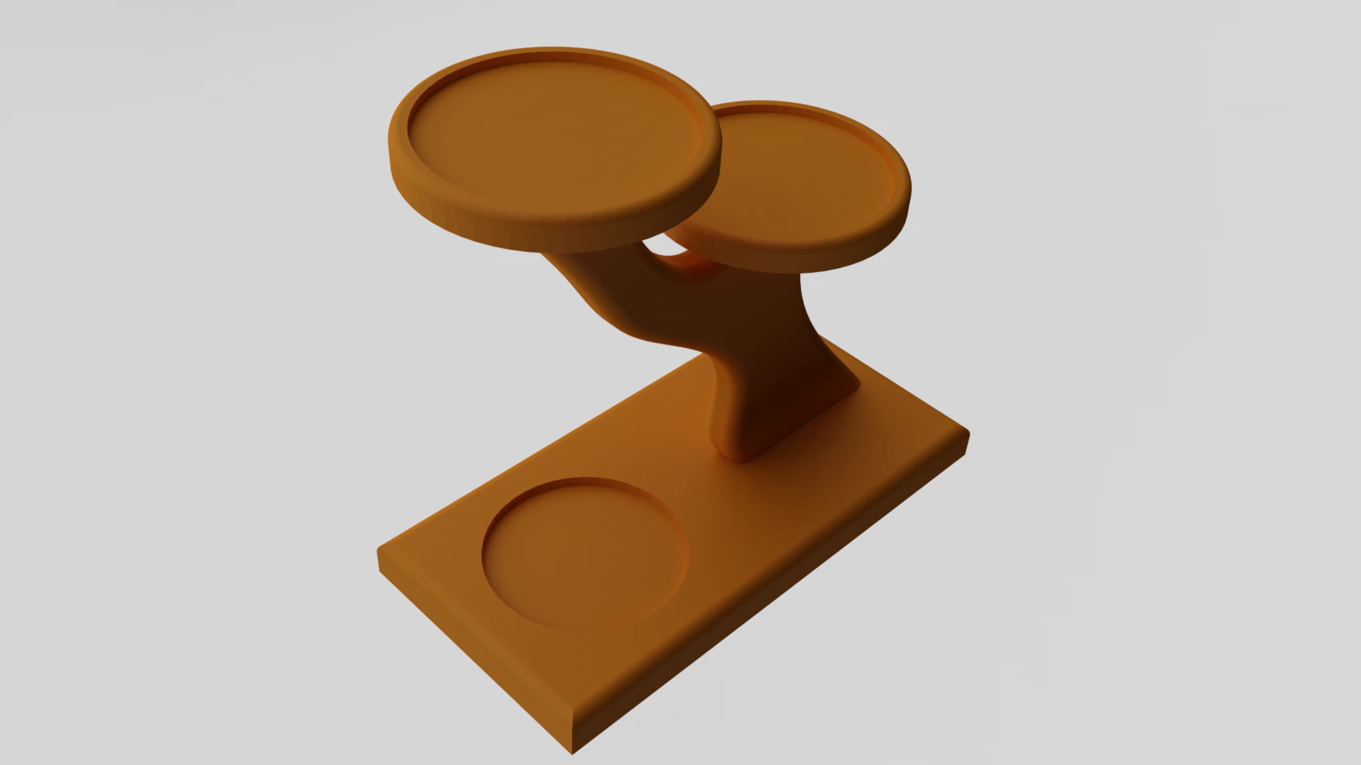 Decorative Succulent Planter Stand 3D Print Model .c4d .max .obj .3ds .fbx .stl .blend 