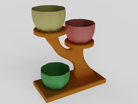 Decorative Succulent Planter Stand 3D Print Model