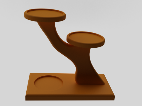 Decorative Succulent Planter Stand 3D Print Model