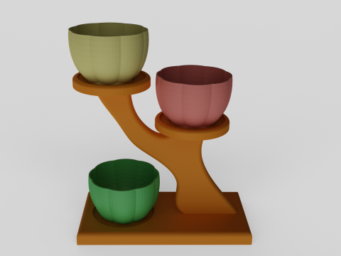 Decorative Succulent Planter Stand 3D Print Model