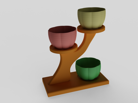 Decorative Succulent Planter Stand 3D Print Model