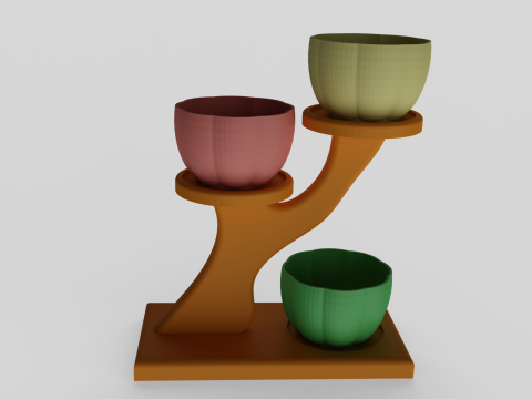 Decorative Succulent Planter Stand 3D Print Model